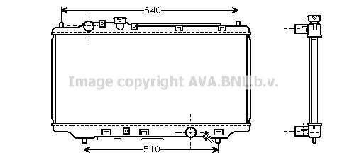 AVA QUALITY COOLING Радиатор, охлаждение двигателя MZ2098